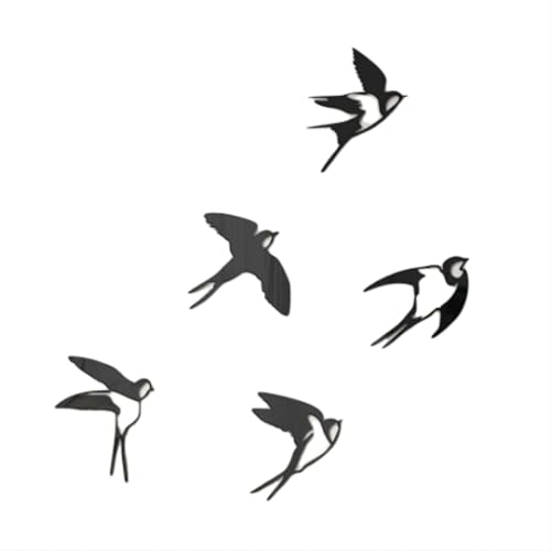 KieTeiiK Abnehmbarer Acrylspiegel Vogelwandkunst Für Küchen Wohnzimmer Home Schlafzimmer Dekorative Abziehbilder Vogelwandabziehal von KieTeiiK