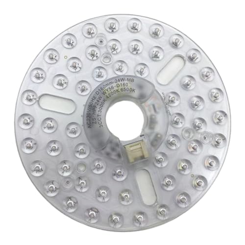KieTeiiK Deckenlüfter LED Reform Set 24W Einstellbare Lüfterleuchte Ersatz Einfach Installation 220V Glühbirne LED Deckenlüfter Leuchtenumwandlungsset von KieTeiiK