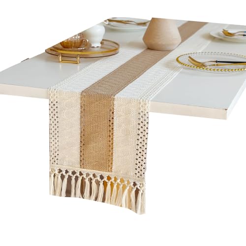 KieTeiiK Festlicher Tischläufer Polyester Holiday Decor Falten Resistente Essfeier Accessory Polyester Tischläufer von KieTeiiK