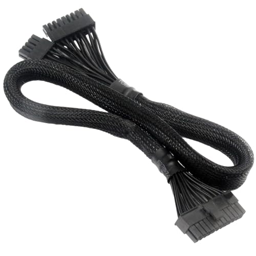 KieTeiiK Für 24-Pin Stromversorgungskabel 18 + 10-Pin Zu-24-Pin Ummanteltes Kabel Für G1 G2 P2 T2 Modulars. Für 24-Pin Stromversorgungskabel von KieTeiiK