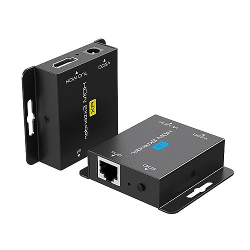 KieTeiiK Kompatibel Extender 60 Meter Rj45 Netzwerk Signal Verlängerung + Sync 1080P High Video Ohne Verzögerung Kompatibel Extender 60 Meter Rj45 Netzwerk Signal Verlängerung + von KieTeiiK