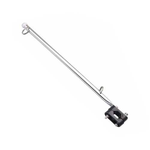 KieTeiiK Schiffsmontage Flagge Staff Metal Track Black Nylon Move Kabel Schnellinstallation Wasserfahrzeugqualität Dekorative Komponente Marine Grad Edelstahl Fahnenmast von KieTeiiK
