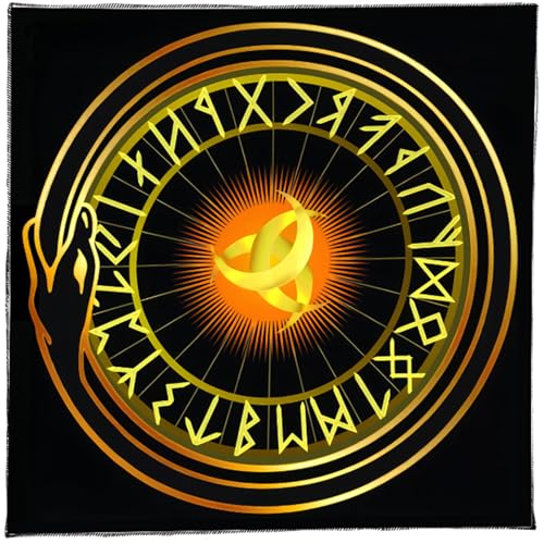 KieTeiiK Tarots Tischdecke Altäre Stoff Einfache Symbole Astrologie Tischdecke Gotteskarten Tuch Wandteppich Wanddekoration Altäre Tarotkarten Tuch von KieTeiiK
