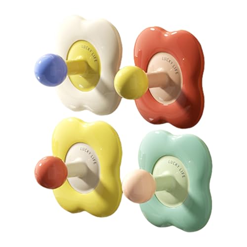 Kreative Bohrlose Wandhaken Automatisch Adhäsiv 3 Kg Ladung Blumen Design Badezimmer Aufbewahrung Feuchtigkeitsbeständiger Kleberhaken von KieTeiiK