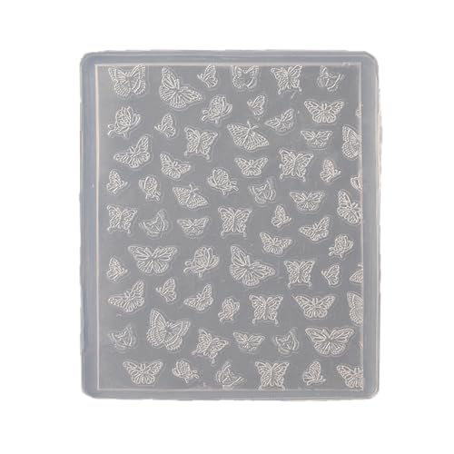 Mehrzweck Nägel Kunst Robustes Silikonform Für Bastelrose Und Schmetterlingsdesigns Nägel Prägevorlage Täglich Verwenden Nagelkunstzubehör von KieTeiiK