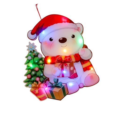 Moderne LED Beleuchtete Urlaubsschmuck Tragbare Plastikkonstruktion Für Türfenster Mantel Langlebige Plastik Weihnachtslichter von KieTeiiK