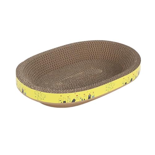 Oval-Form Wellpappe Katze Kratzschutz Haustier Kratzen Kralle Schaber Katze Produkte Scratcher Pet Möbel Schützen Katze Scratcher Mat Karton Bett Für Indoor Katzen Sofa Schützen Für Katzenbett von KieTeiiK