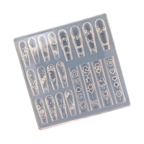 Praktische Robuste Silikonform Für Nägel Kunst Mit Schmetterling Und Blumenentwürfen Tragbar Für Handwerksliebhaber Täglich Nägel Zauberform Praktische Robuste Silikonform Für Nägel Kunst Mit Schmetterling Und Blumenentwürfen Tragbar Für Handwerksliebhaber Täglich Nägel Zauberform von KieTeiiK