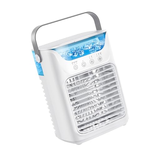 Tragbare Klimaanlagenluftkühlungslüfterkonditionierung Mit LED Licht Conditioner Mit 3 Geschwindigkeit Für Computer Desk USB Desktop Kühllüfter von KieTeiiK