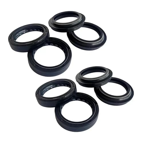 KiedvE 2pc/4/8pc 43x54x11 Front Gabel Dämpfer Welle Öl Dichtung Staub Abdeckung for 748 748S 749S 749R 750M 1998-2007(4pc Seal 4pc Cover) von KiedvE