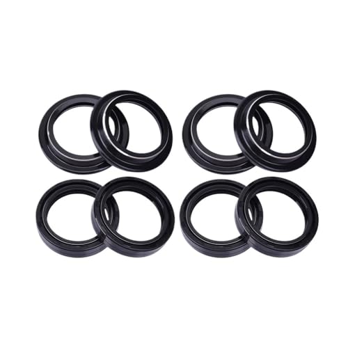 KiedvE 41x54x11 Gabel Suspension Dämpfer Öl Dichtung Staub Abdeckung for CB400F CB400 CB500F CB500 CB500X 2013-2017(4xOil Seal 4xcover) von KiedvE