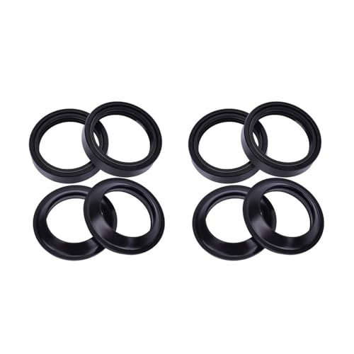 KiedvE 43x54x11 Gabel Suspension Dämpfer Öl Dichtung Staub Abdeckung for YZ125 YZ125L YZ490 YZ490U 4NK-23145-00(4pcs Seal 4pcs Cover) von KiedvE