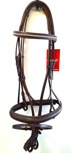 Kieffer Trensenzaum Ultrasoft® Trense ENGL. Reithalfter Warmblut Extra Groß Dunkelbraun von Kieffer