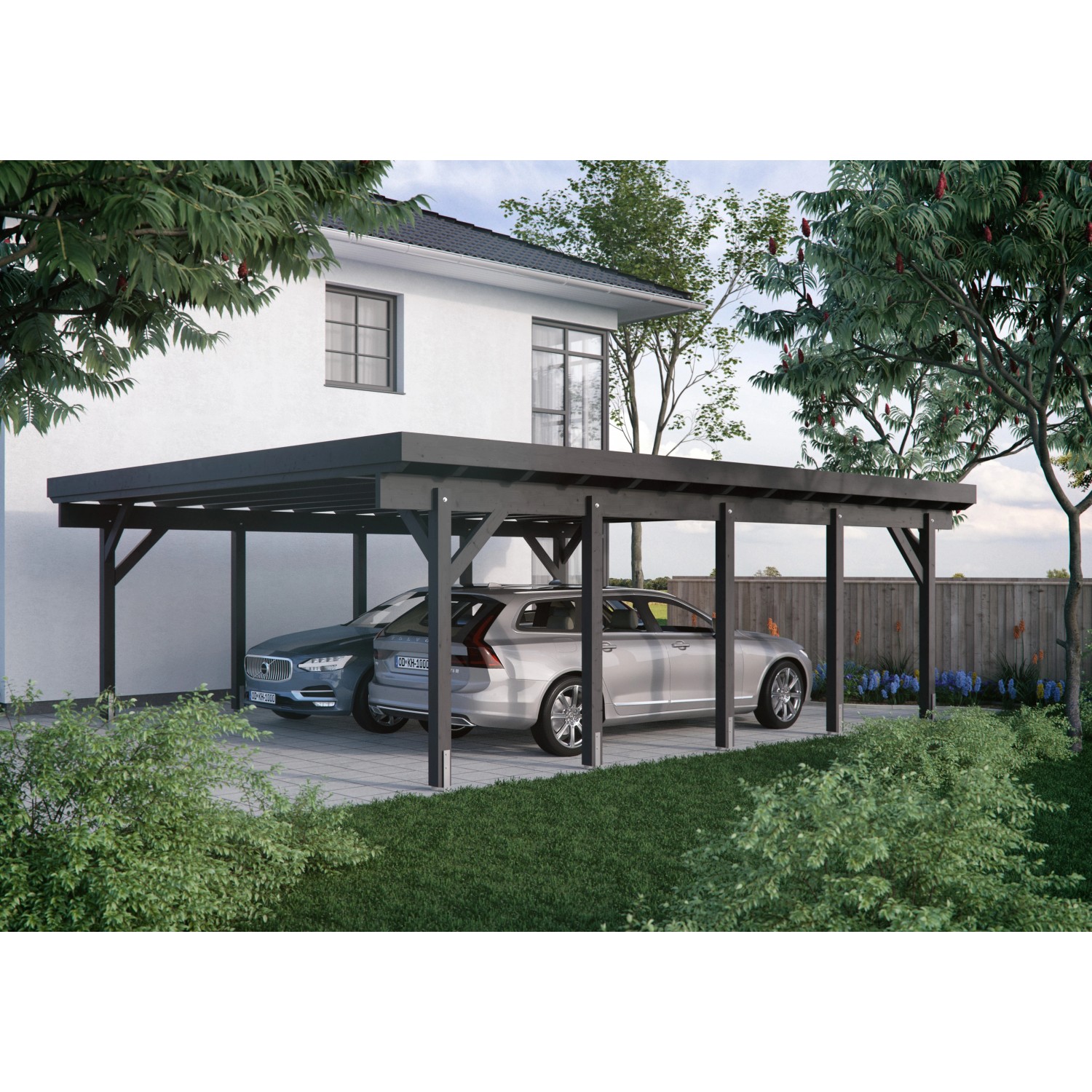 Kiehn-Holz Doppelcarport KH 331 BxT: 634 cm x 754 cm Kiehn-Holz Doppelcarport KH 331 BxT: 634 cm x 754 cm von Kiehn-Holz