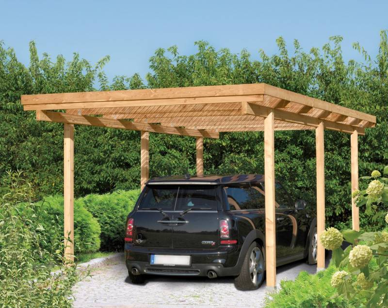 Kiehn-Holz Einzelcarport Bamberg, BxT: 304x510 cm, 201 cm Einfahrtshöhe von Kiehn-Holz