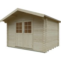 Kiehn-Holz Gartenhaus "Elmauberg" aus naturbelassenem Fichtenholz von Kiehn-Holz