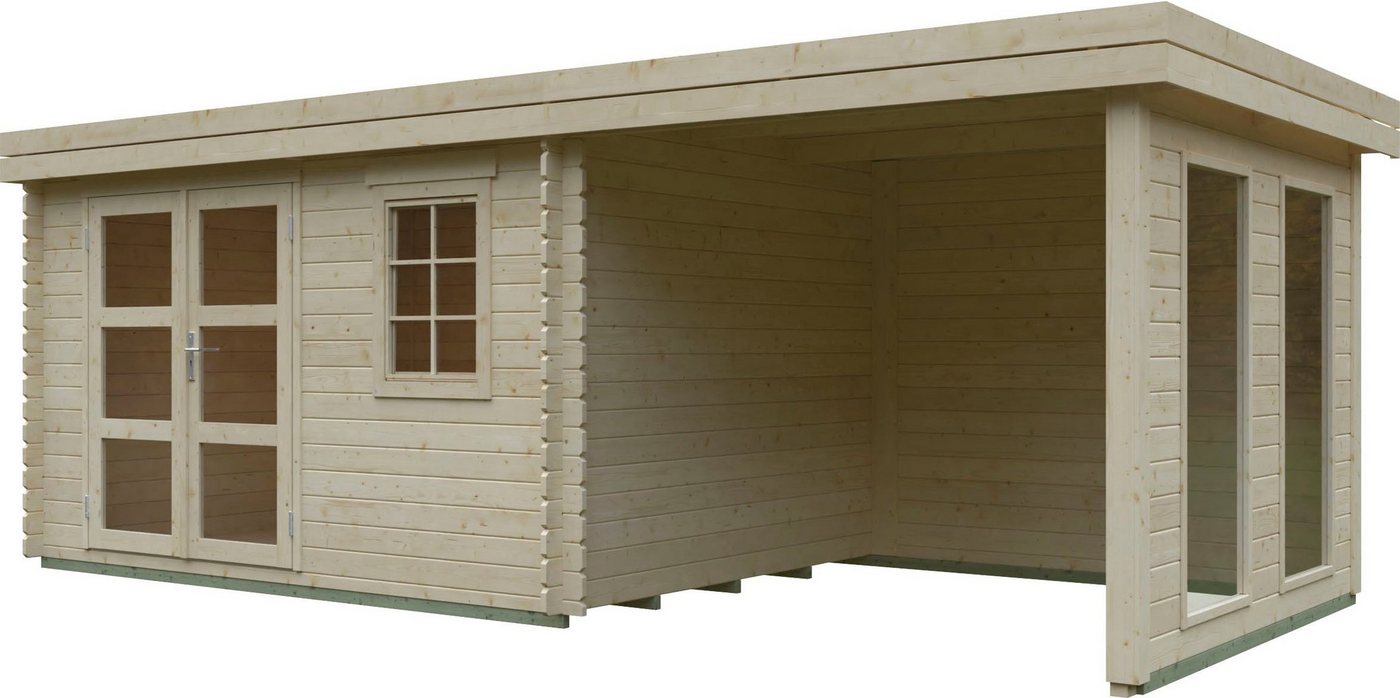 Kiehn-Holz Gartenhaus Tollensesee, BxT: 605x282 cm, aus naturbelassenem Fichtenholz von Kiehn-Holz