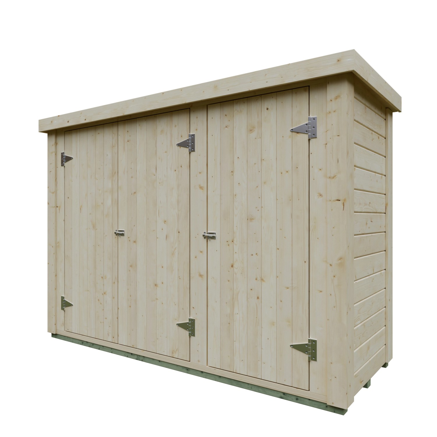 Kiehn-Holz Gartenschrank KH-TS 28-002 Natur Unbehandelt 231 cm x 85 cm von Kiehn-Holz