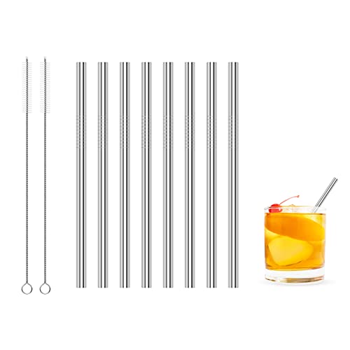 Kiemeu Kurze Strohhalme Edelstahl Trinkhalme Kurz Metall Strohhalm Kurz Cocktail Strohhalme Edelstahl von Kiemeu