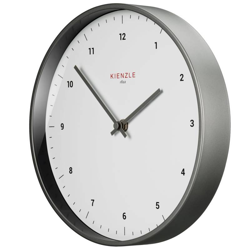 Kienzle Wanduhr Funkwanduhr Classic Ø 25 cm Silber-Weiß von Kienzle