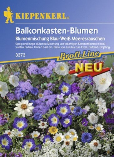 Blumen-Mix 'Meeresrauschen', 1 Tüte Samen für 4 Meter Balkonkasten von Kiepenkerl