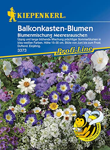 Blumenmischung Balkonkastenblumen Meeresrauschen Blau+Weiss von Kiepenkerl