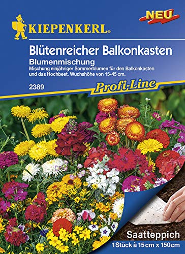 Kiepenkerl 2389 Blumenmischung Blütenreicher Balkonkasten (Saatteppich) von Kiepenkerl