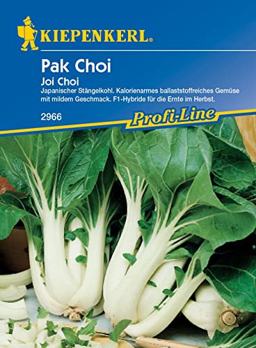 Kiepenkerl 2966, Pak Choi Joi Choi F1, Portionssaatgut, Japanischer Stängelkohl, Gemüse mit mildem Geschmack von Kiepenkerl