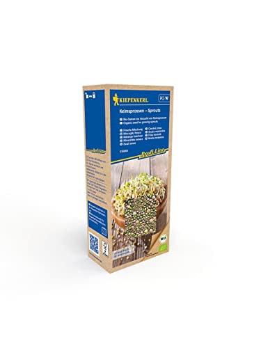 Kiepenkerl 618664, BIO Keimsprossen Frische Mischung, 200gr. Maxi Pack, besticht durch seinen milden und frischen Geschmack, Ideal für Anzucht in der Sprossenbox von Kiepenkerl