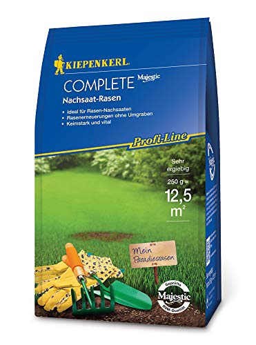 Kiepenkerl 662209 Profi-Line Complete Nachsaat-Rasen 250 g (Rasensamen) von Kiepenkerl