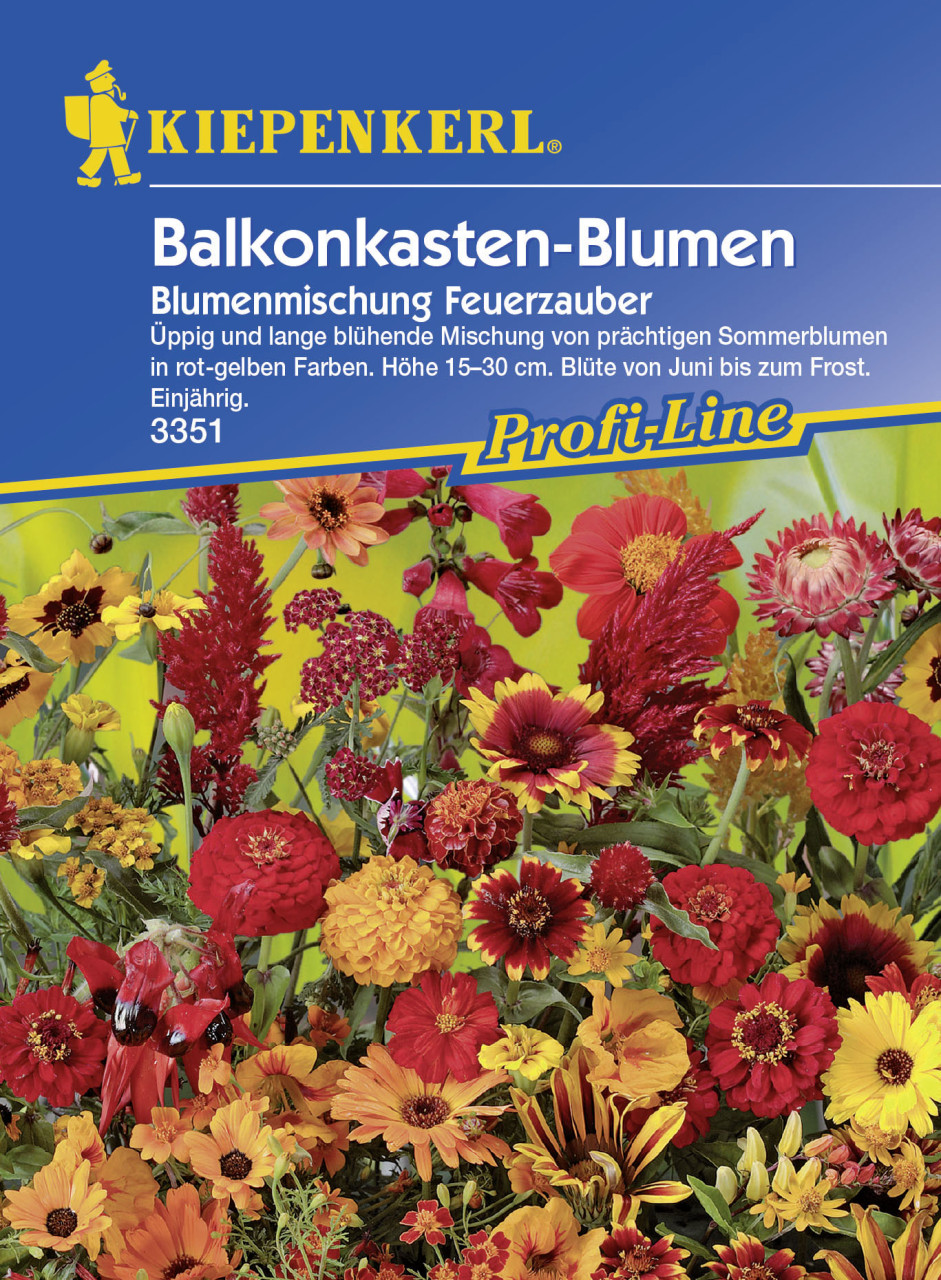 Kiepenkerl Balkonkasten-Blumen Mix Feuerzauber Inhalt: ca. 4 lfd. Meter von Kiepenkerl