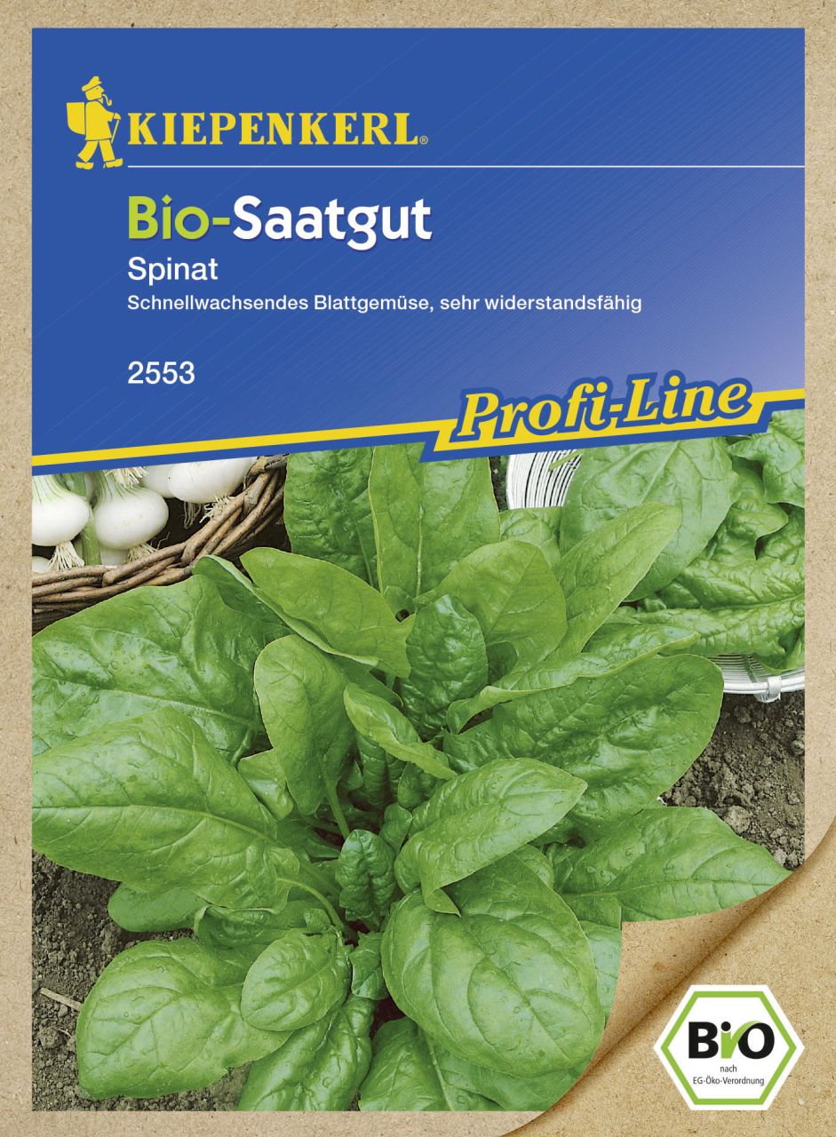 Kiepenkerl Bio-Saatgut Spinat Spinacia oleracea, Inhalt: ca. 4 lfd. Meter von Kiepenkerl