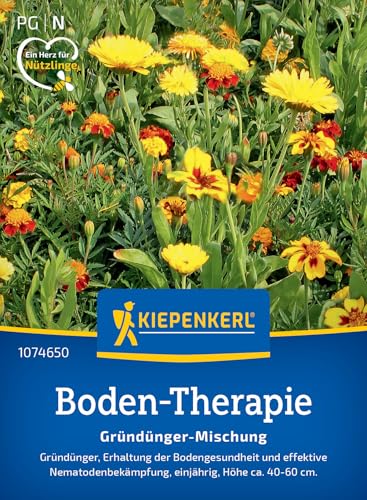 Kiepenkerl Boden-Therapiesamen Boden-Therapie Mischung 1074650 - Die perfekte Gründünger-Mischung für den Erhalt Ihrer Bodengesundheit und eine effektive Nematodenbekämpfung. von Kiepenkerl