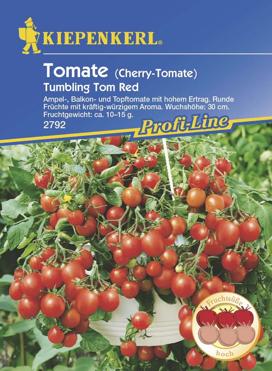 Kiepenkerl Cherry-Tomate Tumbling Tom Red Inhalt reicht für 12 Korn von Kiepenkerl