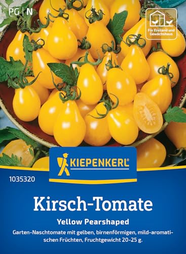 Kiepenkerl Kirsch-Tomatensamen Yellow Pearshaped 1035320 - Garten- Naschtomate - birnenförmig - mild- aromatisch - Samen Gemüse, Gemüsepflanzen, Saatgut Kiepenkerl Kirsch-Tomatensamen Yellow Pearshaped 1035320 - Garten- Naschtomate - birnenförmig - mild- aromatisch - Samen Gemüse, Gemüsepflanzen, Saatgut von Kiepenkerl