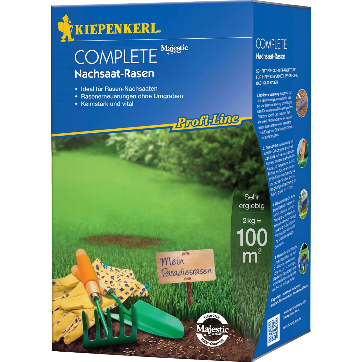 Kiepenkerl Nachsaat-Rasen Profi-Line Complete 2 kg von Kiepenkerl