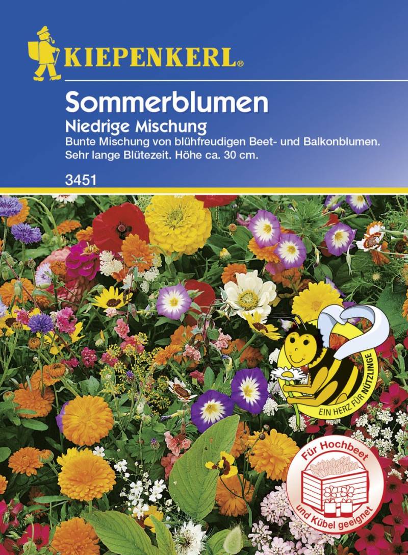 Kiepenkerl Niedrige Sommerblumenmischung Inhalt: ca. 50 Pflanzen von Kiepenkerl