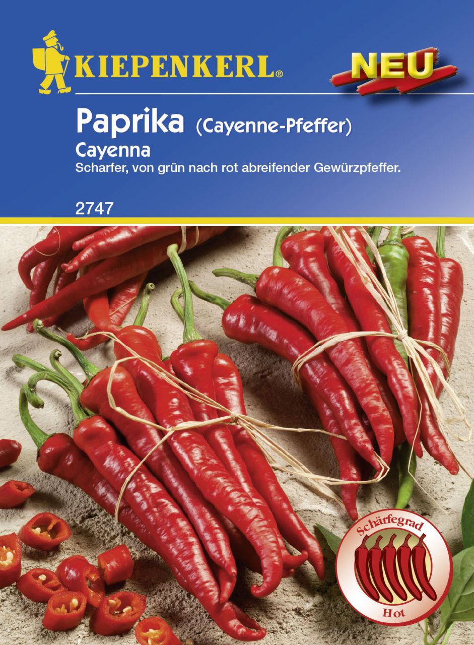 Kiepenkerl Profi-Line Paprika Cayenna Capsicum annuum, Inhalt: ca. 100 Pflanzen von Kiepenkerl