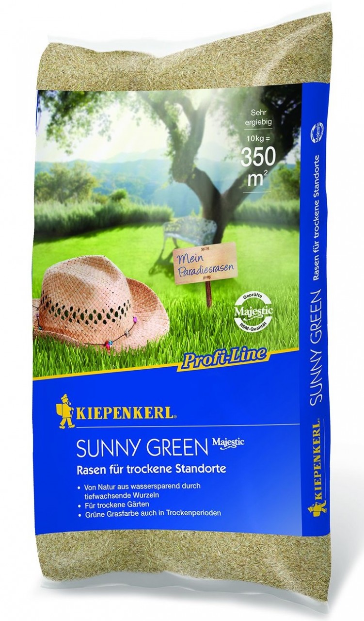 Kiepenkerl Profi Line Sunny Green Rasen für trockenen Boden von Kiepenkerl