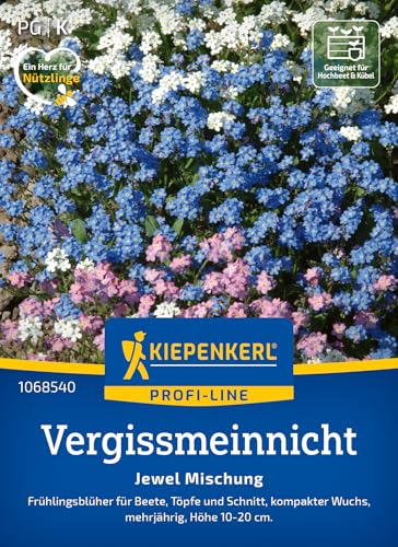 Kiepenkerl Profi-Line Vergissmeinnichtsamen Jewel Mix 1068540 - Frühlingsblüher für Beete, Töpfe und Schnitt - circa 10-20cm hoch - Wildblumensamen, Blumenwiese Kiepenkerl Profi-Line Vergissmeinnichtsamen Jewel Mix 1068540 - Frühlingsblüher für Beete, Töpfe und Schnitt - circa 10-20cm hoch - Wildblumensamen, Blumenwiese von Kiepenkerl