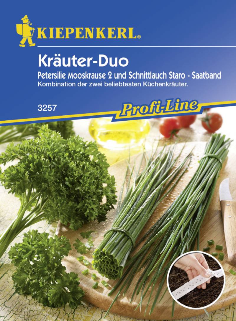 Kiepenkerl Saatgut Kräuter-Trio Saatband 5 Meter / 3 Sorten von Kiepenkerl