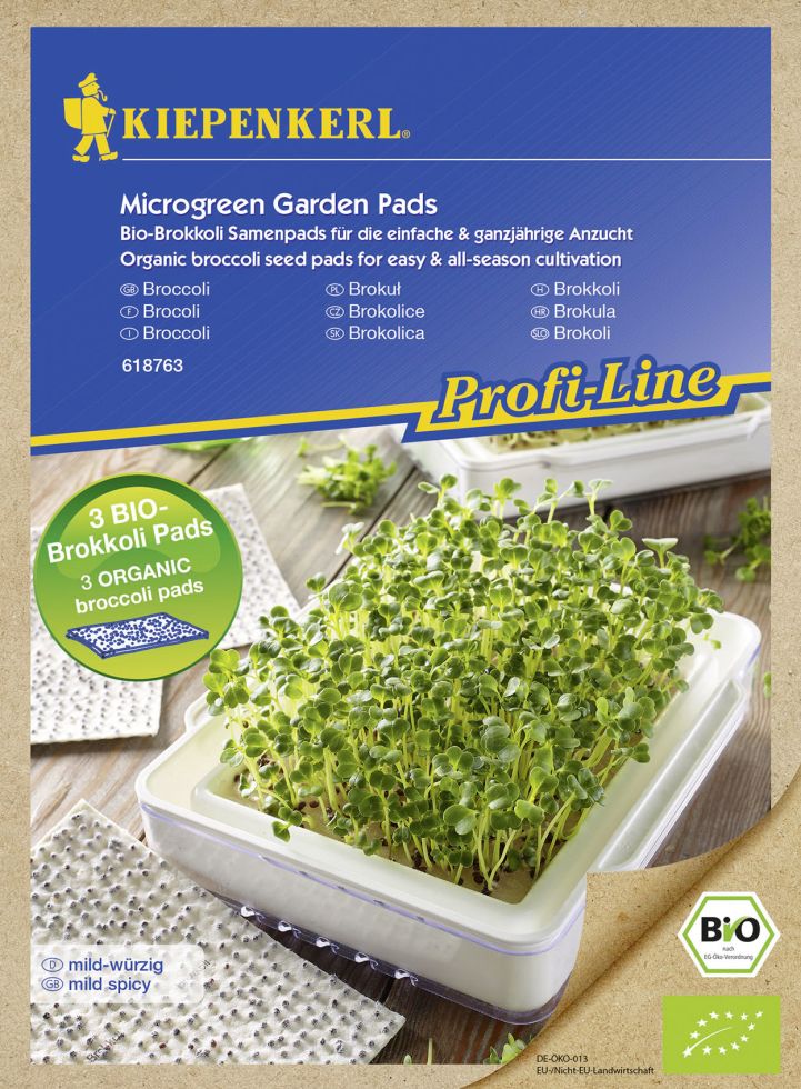 Kiepenkerl Saatgut Profi Line Nachfüllpads MicroGreen Bio Brokkoli 3 Stück von Kiepenkerl