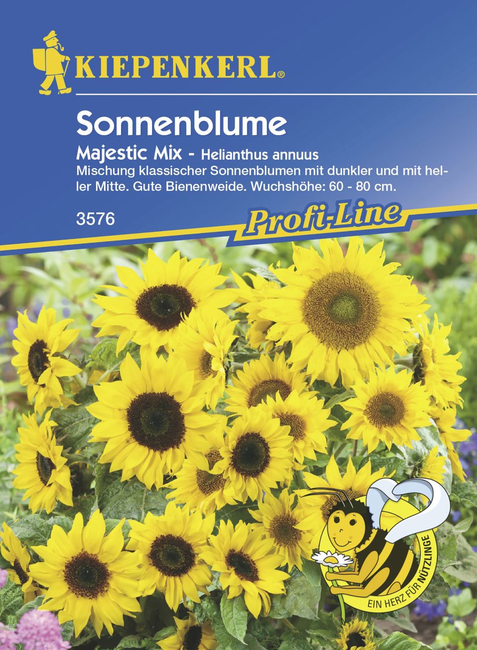 Kiepenkerl Sonnenblume Majestic Mix Inhalt reicht für ca. 40 Pflanzen von Kiepenkerl