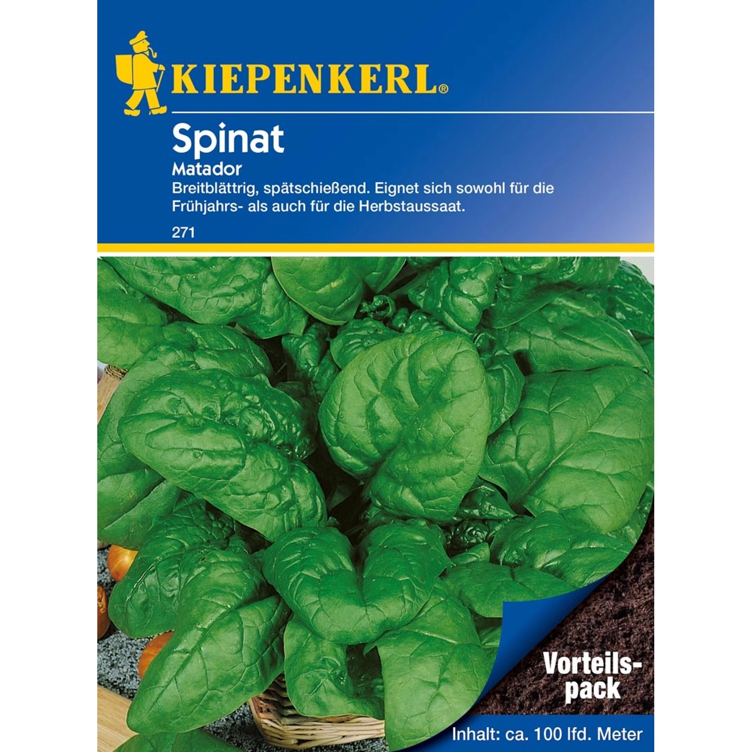 Kiepenkerl Spinat Matador Vorteilspack groß (Spinacia oleracea) von Kiepenkerl