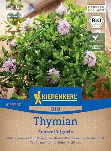 Kiepenkerl Thymiansamen Echter Vulgaris 1058380 - BIO - Würz-, Tee- und Duftkraut sowie Zierstaude und Bienenweide - Pflanzen Samen, Saatgut, Kräutersamen Kiepenkerl Thymiansamen Echter Vulgaris 1058380 - BIO - Würz-, Tee- und Duftkraut sowie Zierstaude und Bienenweide - Pflanzen Samen, Saatgut, Kräutersamen von Kiepenkerl