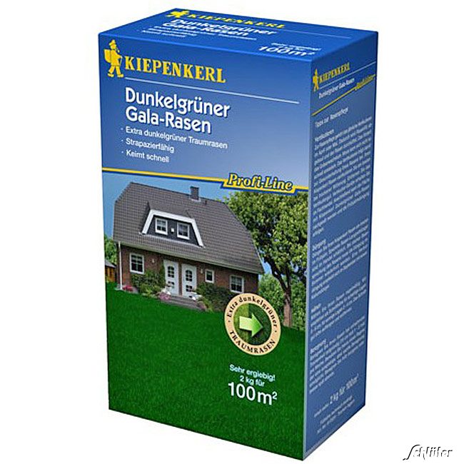 Profi-Line Dark Green Dunkelgrüner Gala-Rasen 2 kg Lieferform: Portionssaatgut von Kiepenkerl