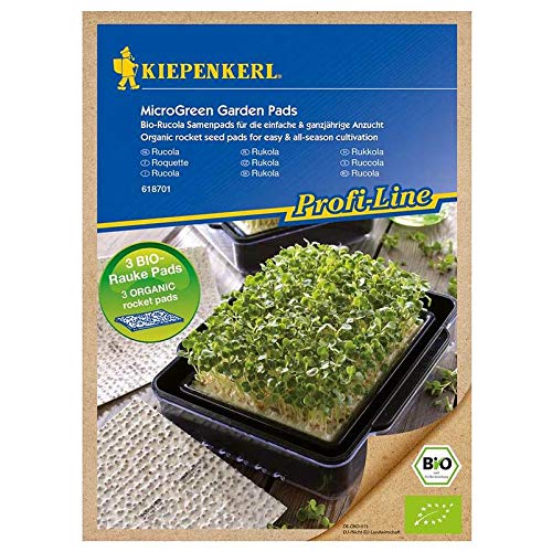 Unbekannt MicroGreen Garden Samenpads Bio Rucola Nachfüllpads, 3 Stück von Kiepenkerl