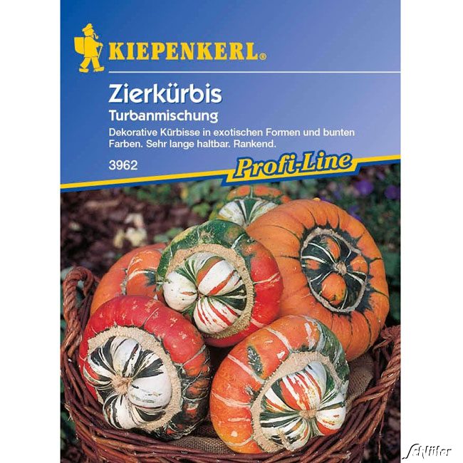 Zierkürbis Turbanmischung Lieferform: Portionssaatgut von Kiepenkerl