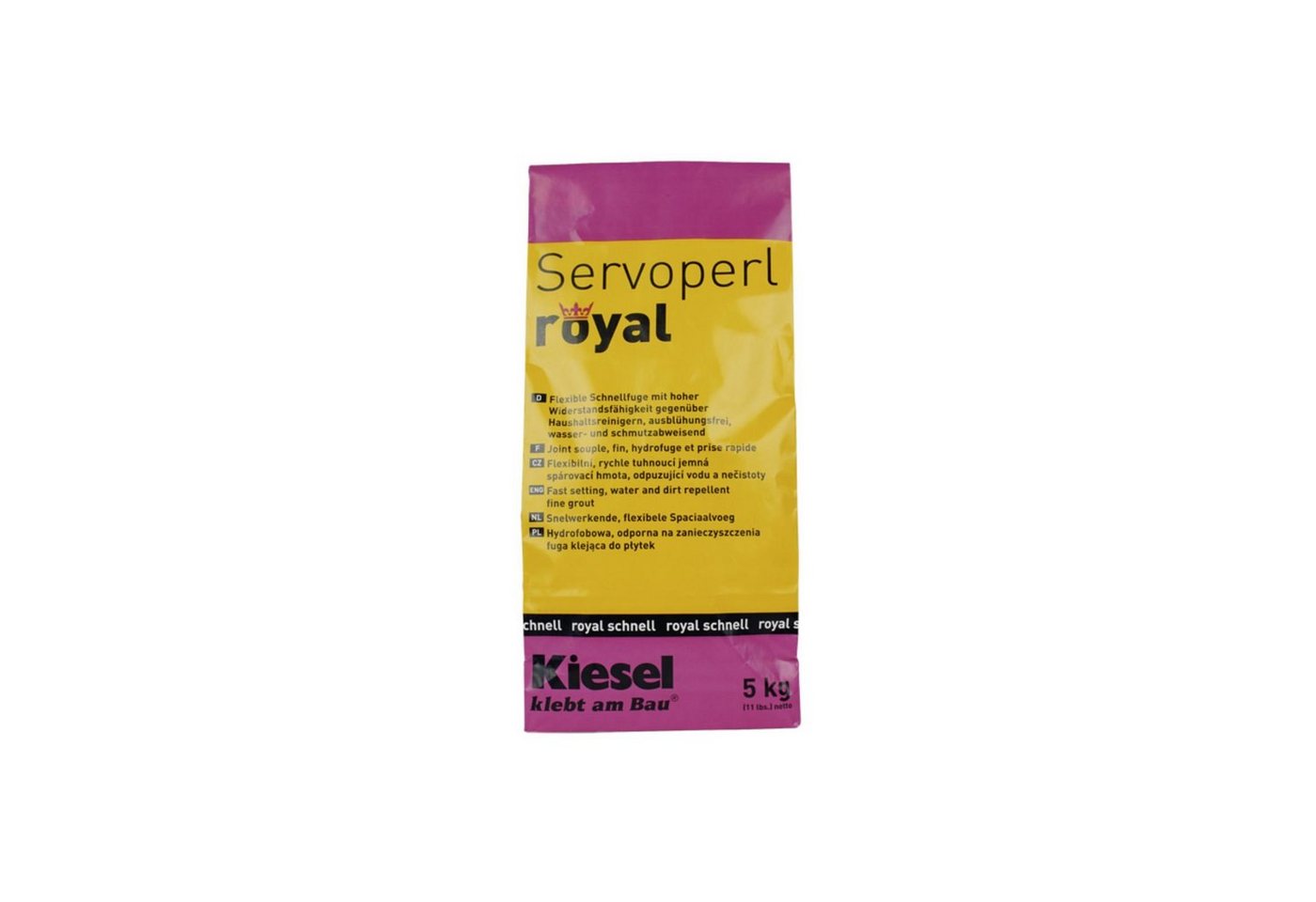 Kiesel Fugenmörtel 1 Beutel Flexible Fuge KIESEL Servoperl royal (camel), 5 kg, für 1-10 mm Fugenbreite, Fugenmasse Fliesen von Kiesel