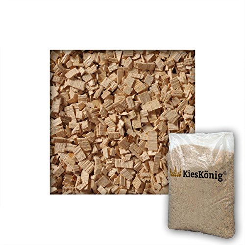 Kieskönig 2 kg Buchenholz Räucherspäne Smoke Räucherspäne Räuchern Buche Smoking Chips Räuchermehl Räucherholz Körnung 3,0-10,0 mm (B 20/160) von Kieskönig